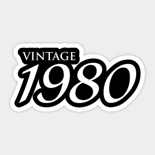 Vintage 1980 Sticker